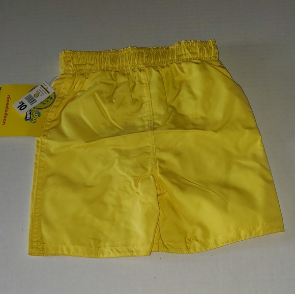 Nickelodean Sponge Bob Boys Swim Shorts**Bright Yellow**Inner Lining**2 Sizes - Picture 2 of 3